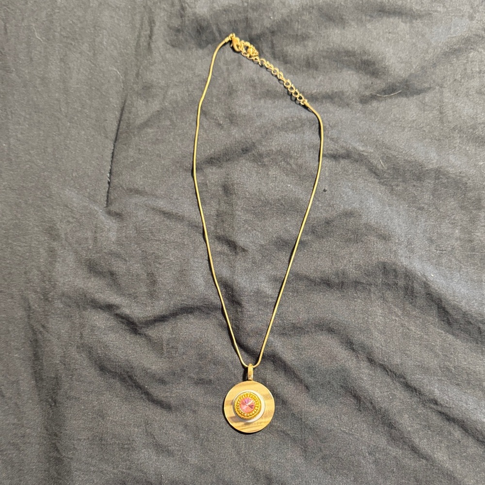 Handmade button necklace
